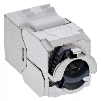 InLine Keystone RJ45 jack cienki, SNAP-In, Cat.8.1, zintegrowana opaska kablowa