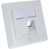 InLine zestaw ramek na 2x klucz RJ45 SNAP‑In, biały RAL9010