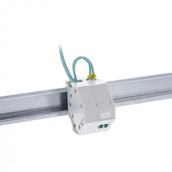 InLine Keystone SNAP-In Fiber Keystone module holder, 1-port for DIN rail