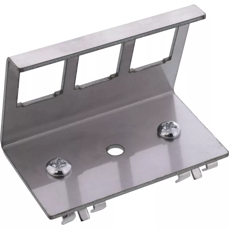 InLine 76203E metalowa zatrzaskowa szyna montażowa DIN Keystone, 3-portowa