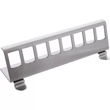 InLine 76203H metalowa zatrzaskowa szyna montażowa Keystone DIN, 8-portowa