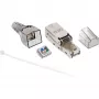 Wtyk InLine RJ45 kat.6A, 500 MHz, montowany bezpośrednio, ekranowany, 76204A