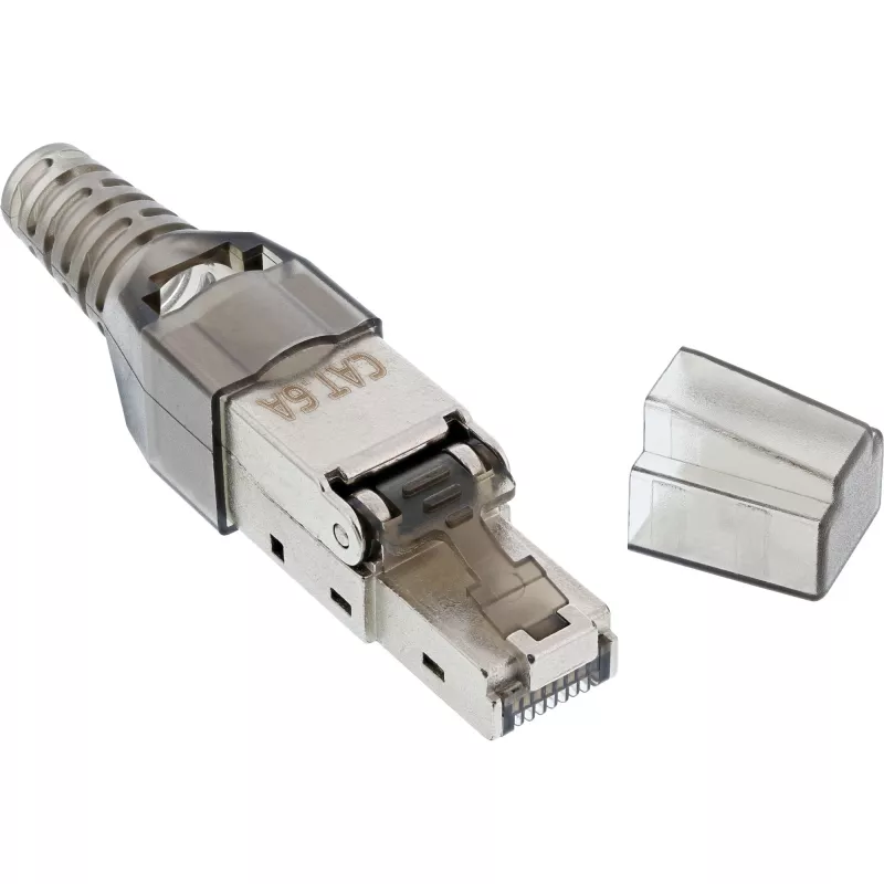 Wtyk InLine RJ45 kat.6A, 500 MHz, montowany bezpośrednio, ekranowany, 76204A
