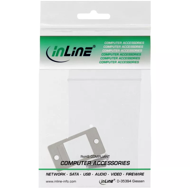 InLine Keystone SNAP-In uchwyt modułu, pojedynczy, metalowy, do płaskich powierzchni