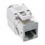 Gniazdo keystone InLine RJ45, ekranowane, kat.6A, szare, 8 szt.