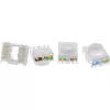 InLine Keystone RJ45 jack, shielded, Cat.6A, pomarańczowy 8-pack
