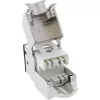 InLine Keystone RJ45 jack, ekranowany, Kat.6A, czarny zestaw 8 szt.