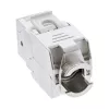 Keystone RJ45 InLine, ekranowany, kat. 6A, biały, 8 szt.