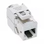Keystone RJ45 InLine, ekranowany, kat. 6A, biały, 8 szt.