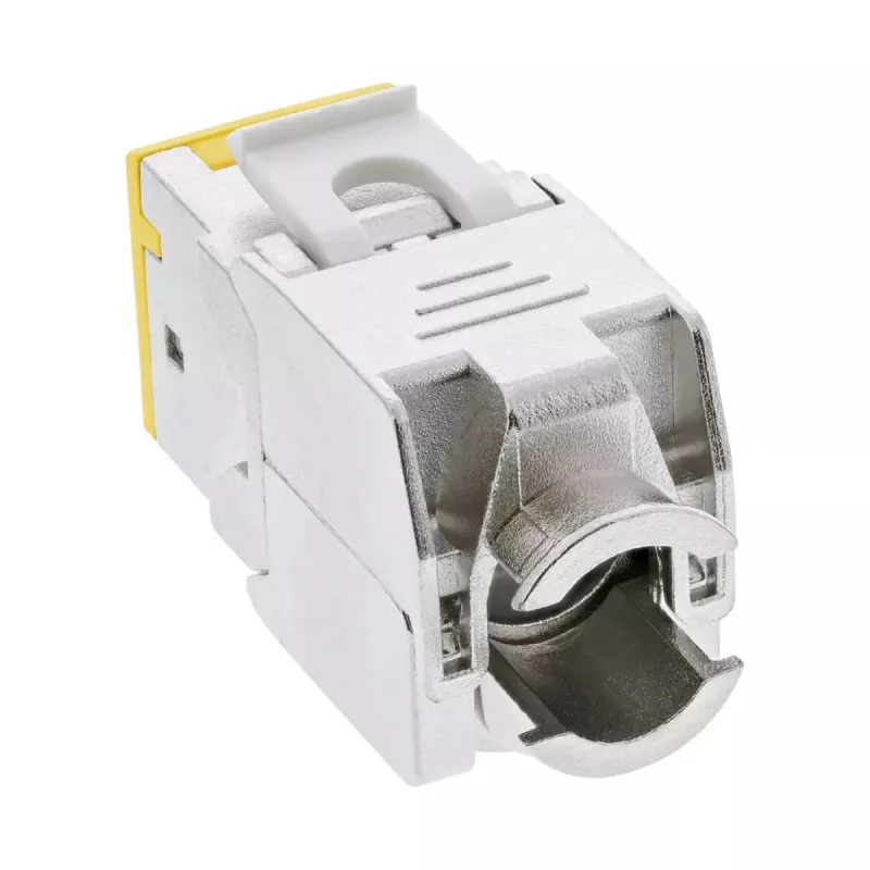 InLine Keystone Jack RJ45, ekranowany, Cat.6A, żółty 8 szt.