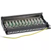 InLine Patch Panel Cat.6 12 Port do montażu na biurku / ścianie czarny RAL9005