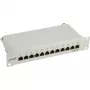 InLine Patch Panel 10 cali Cat.6 12 Portów 1U jasnoszary RAL7035