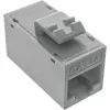 InLine Keystone gniazdo/wtyczka RJ45, nieekranowane, kat.6A, zestaw 8 szt., szary