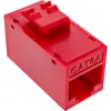 Wtyk/gniazdo InLine Keystone RJ45, nieekranowany, Cat.6A, opakowanie 8 szt., czerwony