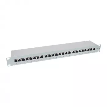 InLine Patch Panel Cat.6 24 Port 19 cali 1U jasnoszary RAL7035