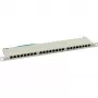 InLine Patch Panel Cat.6 24 Port 19 cali 0.5U jasnoszary RAL7035
