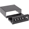 InLine Desktop Consolidation Point Box 6x Keystone RJ45, metal, czarny RAL9005