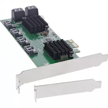 Karta interfejsu InLine, kontroler 8x SATA 6 Gb/s, PCIe 2.0 (PCI Express)