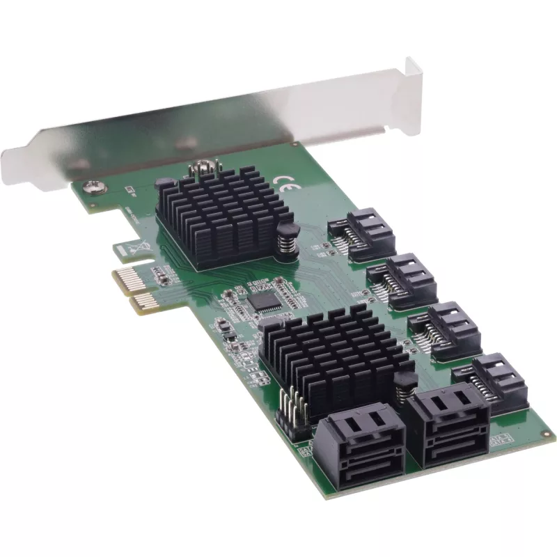 Karta interfejsu InLine, kontroler 8x SATA 6 Gb/s, PCIe 2.0 (PCI Express)