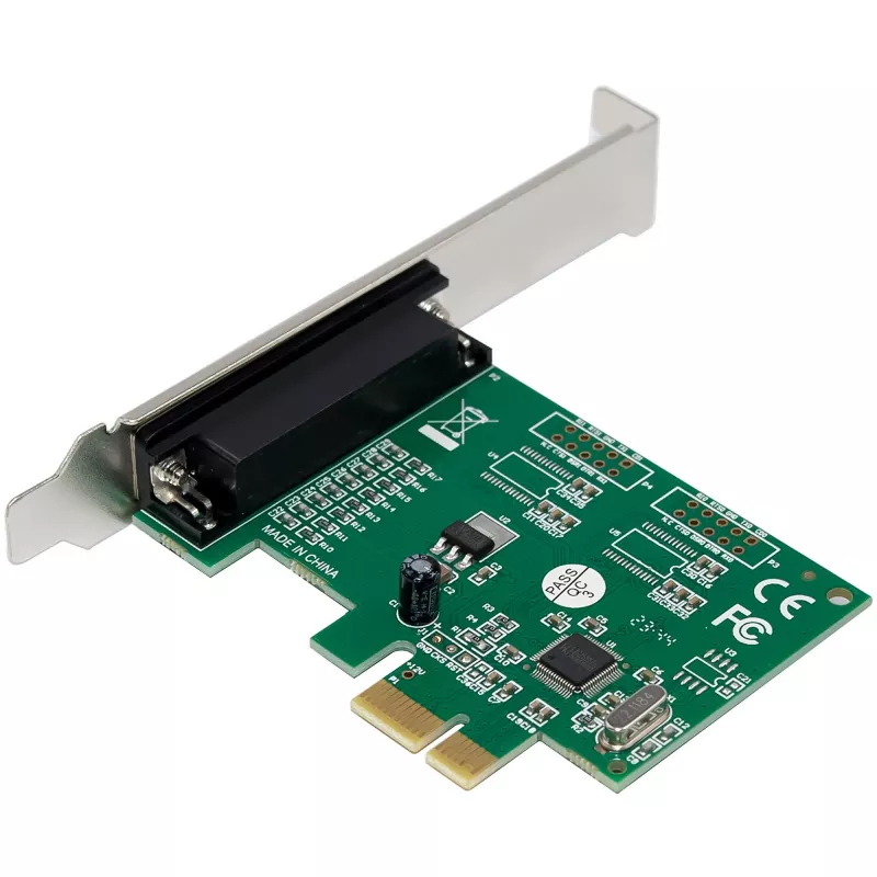 Wewnętrzny adapter równoległy InLine 76625E PCIe Męski WCH CH382L