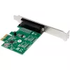 Wewnętrzny adapter równoległy InLine 76625E PCIe Męski WCH CH382L