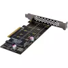 InLine 76660N Wewnętrzna karta interfejsu M.2 PCIe Męski 64 Gbit/s
