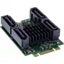 InLine 76660U Wewnętrzna karta interfejsu SATA M.2 na SATA 6 Gbit/s