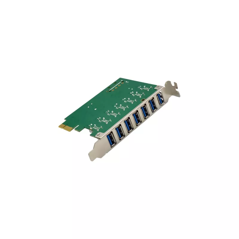 InLine USB-A 3.2 Gen.1 7 Port Host Controller PCIe, SATA Power