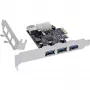 InLine 76662D karty interfejsowe/adaptery Wewnętrzny Molex 4-pin, USB 3.2 Gen 1 (3.1 Gen 1)