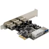 InLine 76662D karty interfejsowe/adaptery Wewnętrzny Molex 4-pin, USB 3.2 Gen 1 (3.1 Gen 1)