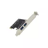 Kontroler hosta InLine 2+2 porty USB 3.2 Gen.1, PCIe, z zasilaniem SATA + niskoprofilowy wspornik