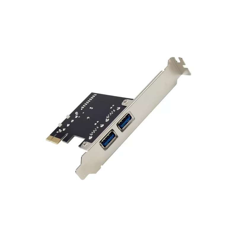 Kontroler hosta InLine 2+2 porty USB 3.2 Gen.1, PCIe, z zasilaniem SATA + niskoprofilowy wspornik
