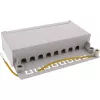 InLine Patch Panel Cat.6A do montażu na biurku/ścianie 8 portów jasnoszary RAL7035