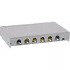 InLine Patch panel Cat.6A 0.5U 6-port, table/wall/rail, szary with dust prot.