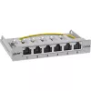 InLine Patch panel Cat.6A 0.5U 6-port, table/wall/rail, szary with dust prot.
