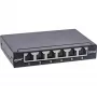 InLine Patch panel Cat.6A 0.5U 6-port, stół/ściana/szyna, czarny z ochroną przeciwpyłową