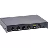 InLine Patch panel Cat.6A 0.5U 6-port, stół/ściana/szyna, czarny z ochroną przeciwpyłową