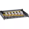 InLine Patch panel Cat.6A 0.5U 6-port, stół/ściana/szyna, czarny z ochroną przeciwpyłową