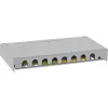 InLine Patch panel Cat.6A 0.5U 8-port, stół/ściana/szyna, szary, ochrona przed kurzem