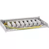 InLine Patch panel Cat.6A 0.5U 8-port, stół/ściana/szyna, szary, ochrona przed kurzem