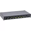 InLine Patch panel Cat.6A 0.5U 8-port, stół/ściana/szyna, czarny, ochrona przed kurzem