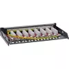 InLine Patch panel Cat.6A 0.5U 8-port, stół/ściana/szyna, czarny, ochrona przed kurzem