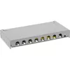InLine Patch panel Cat.6A 0.5U 8-port, table/wall mounting light szary RAL7035
