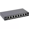 InLine Patch panel Cat.6A 0.5U 8-port, table/wall mounting Czarny RAL9005