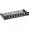 InLine Patch panel Cat.6A 0.5U 8-port, table/wall mounting Czarny RAL9005