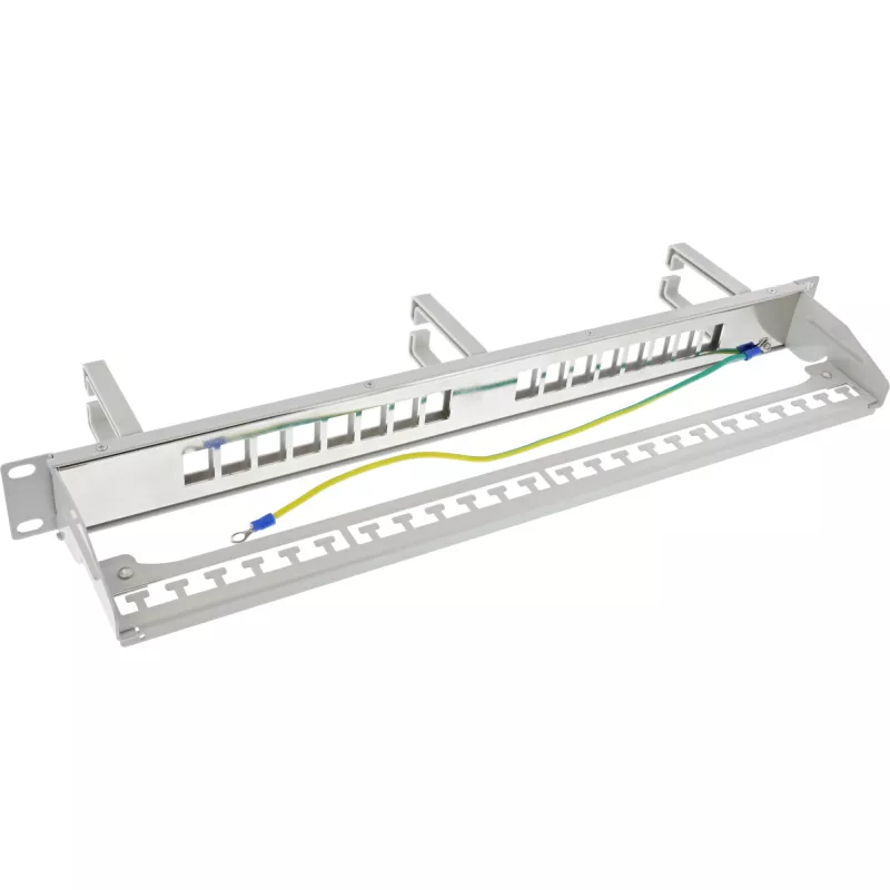 Patch panel InLine 76822A 1U szary Pojemność racka 1U