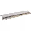 InLine Patch Panel 19 cali Cat.6A 24 porty 0.5U jasnoszary RAL7035