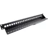 InLine Blank Patch Panel 19 cali 24 Porty 1U czarny