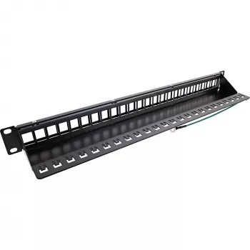 InLine Blank Patch Panel 19 cali 24 Porty 1U czarny