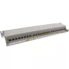InLine Patch Panel 19 cali Cat.6A 24 Port 1U jasnoszary RAL7035